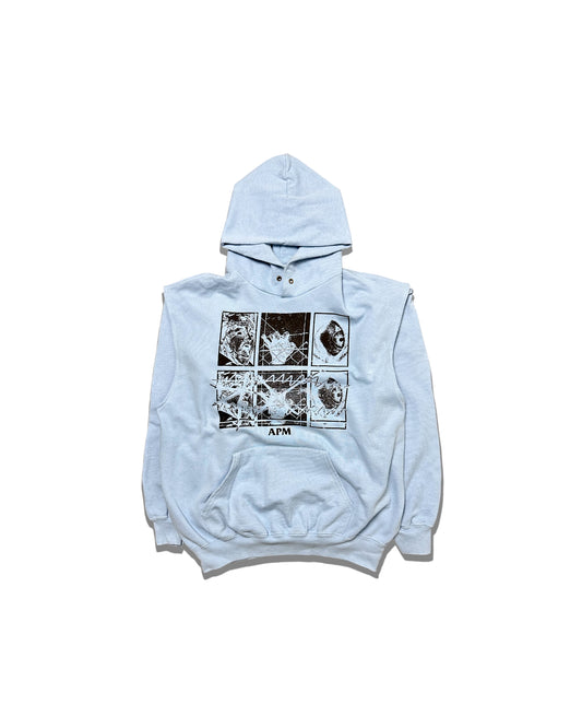 LIFE IN A CAGE HOODIE - BLUE - PRE-ORDER